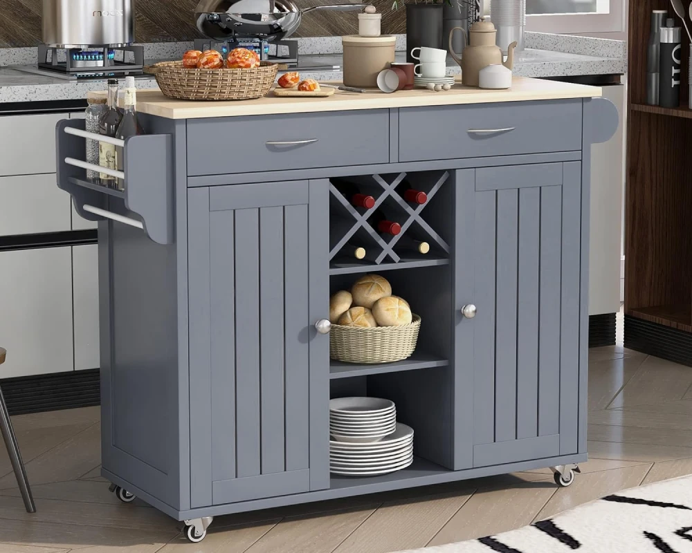 kitchen island with wheels