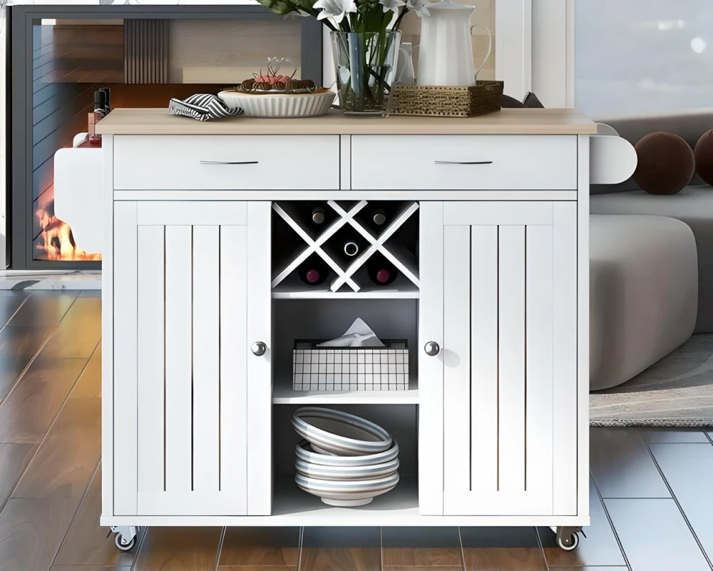 kitchen island table with storage